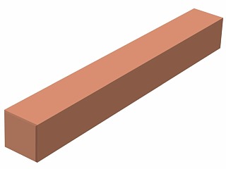 Bronzová tyč 4 hranná  22 x  22 mm Rg7 / CC493K / CuSn7Zn4Pb7