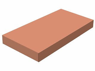 Bronzová tyč plochá 123 x  23 mm Rg7 / CC493K / CuSn7Zn4Pb7