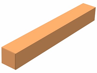 Měděná tyč 4 hranná   6 x   6 mm EN 13601 / CW004A / Cu-ETP