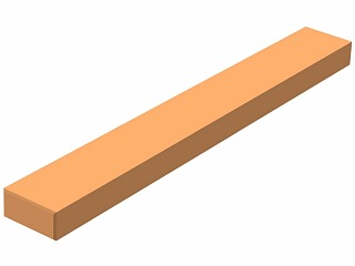 Měděná tyč plochá  40 x  3 mm EN 13601 / CW004A / Cu-ETP