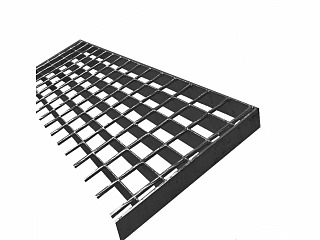 Ocelový podlahový rošt  250 x 1000 mm bez povrchové úpravy / SP230 / pororošt