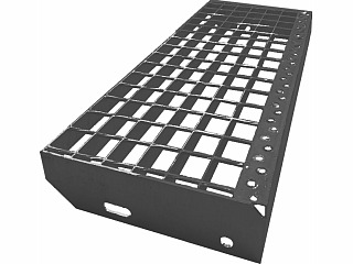 Schodišťový stupeň  600 x 240 mm bez povrchové úpravy / SP330-34/38