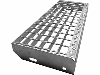 Schodišťový stupeň  800 x 240 mm pozinkovaný / SP230-34/38