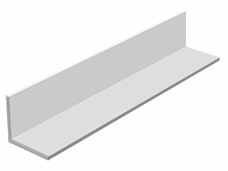 Hliníkový profil L  50 x  15 x  2 mm EN AW6060 / AlMgSi0,5