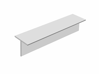 Hliníkový profil T  60 x  60 x  6 mm EN AW6060 / AlMgSi0,5