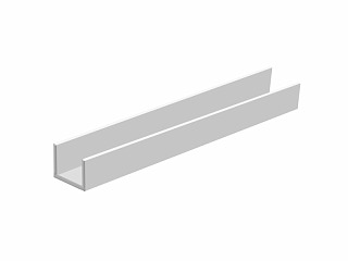 Hliníkový profil U 120 x  60 x  5 mm EN AW6060 / AlMgSi0,5